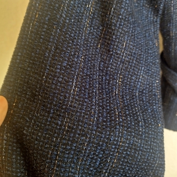 Chanel sailor piter pan collar tweed button down tassel jacket sz 36/ 4 - Picture 6 of 16